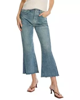 7 For All Mankind Tea Party Easy Boyfriend Bootcut Джинсы, синий