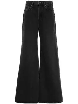 7 For All Mankind уиллоу Широкие джинсы, черный