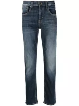 7 For All Mankind узкие джинсы Strech Tek Succession, синий