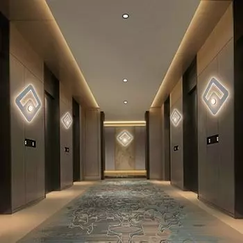 7 Magic 2 настенных светильника LED для внутреннего освещения 15 Вт, белый, современное настенное освещение для спальни, гостиной, лестницы, 1500 люмен, теплый белый 3000K Toner Kingdom