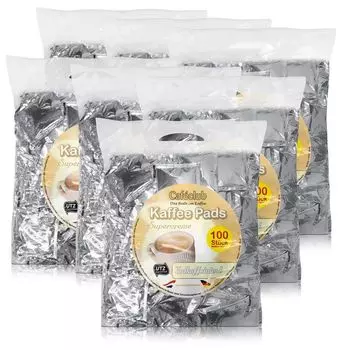 7 мегапакетов кофе без кофеина Cafeclub по 100 штук в каждом. отдельно упакованный