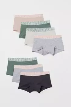 7 пар хлопковых боксеров H&amp;M