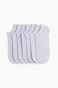 7 пар носков-кроссовок H&M, серый