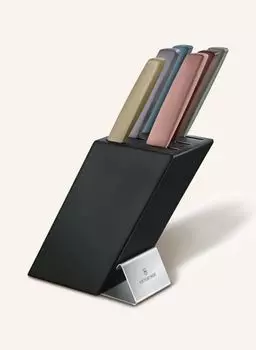 7 штук Швейцарский современный блок ножей Victorinox, черный