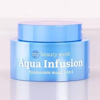 7Days Увлажняющая маска для лица и крем 2 в 1 Корейский уход за кожей с гиалуроновой кислотой Увлажняющий крем для лица для женщин Ночная косметическая маска Увлажняющий ночной и дневной крем Aqua Infusion