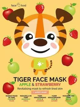 7th Heaven, Tiger Face Mask восстанавливающая тканевая маска «Яблоко и клубника» 1 шт.