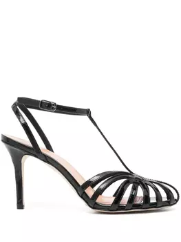 80-миллиметровые кожаные сандалии The Seller, черный