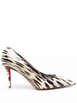 80-миллиметровые туфли Miss Z Christian Louboutin, нейтральный