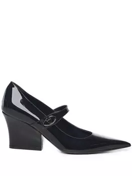 80-миллиметровые туфли с лакированной отделкой Valentino Garavani, черный