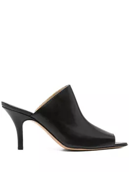 80 мм кожаные мюли MM6 Maison Margiela, черный