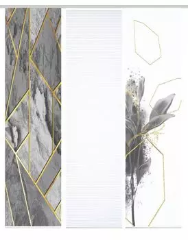 84058 | Раздвижная штора SIGNUM из переработанного полиэстера, имитация бамбука, 245x60 HOME in green, серый