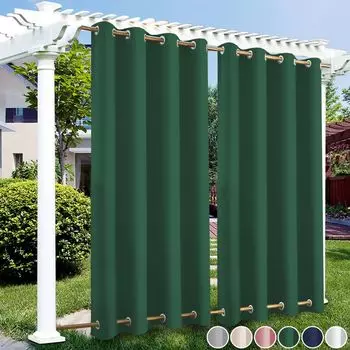 84070 Раздвижная штора ELANIA из переработанного полиэстера, полупрозрачная. easy home, зеленый