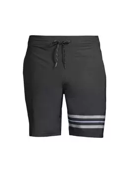 8-дюймовые плавательные шорты с полосками Ozone Active Fair Harbor, черный