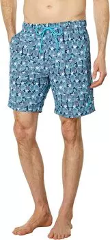 8-дюймовый купальник с принтом, изготовленный из экологически чистых материалов Nautica, темно-синий