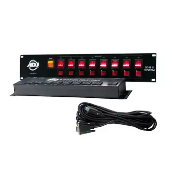 8-канальный контроллер переключателя American DJ SC-8 II с пакетом реле American DJ SC-8 II System 8-Channel Switch Controller with Relay Pack