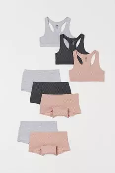 8 комплектов топа и трусов-боксеров H&amp;M