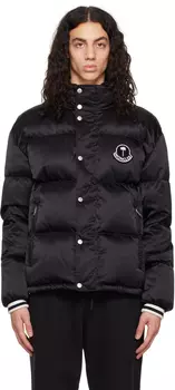 8 Moncler Palm Angels Черный пуховик Wharram Moncler Genius