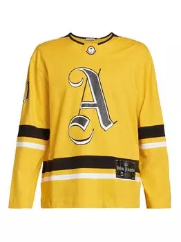 8 Moncler Рубашка с длинными рукавами Palm Angels Moncler Genius, бежевый