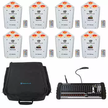 Акустическая система Rockville Wireless DMX Up-Lights с контроллером