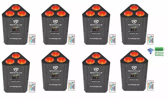 Светодиод Rockville RockWedge LED RGBWA + UV