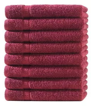 8 шт Frottier Набор полотенец Hometex Premium Textiles, 30x1x50 см, красный