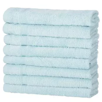 8 шт Набор полотенец Hometex Premium Textiles aus Bambus, 30x1x50 см цвет aqua