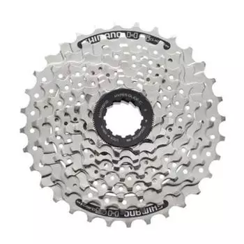 8 - скоростная кассета Shimano CS - HG41, серебряный