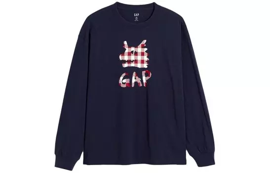 8ON8 Совместная модель футболки для мужчин, цвет темно-синий Gap, синий