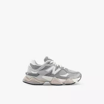 9060 низкие кроссовки из замши и сетки New Balance, серый