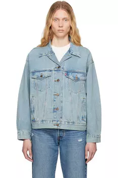 90-е джинсовая куртка в стиле дальнобойщика Levi'S, цвет i told you trucker