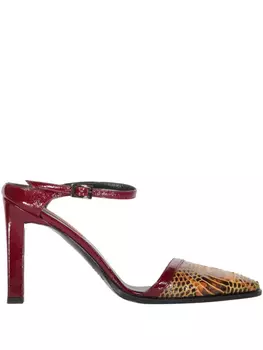 90 мм кожаные мюли Missoni, красный