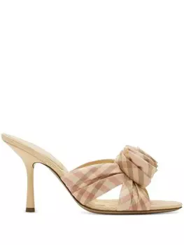 90-мм мюли Mews Rose Burberry, нейтральный цвет