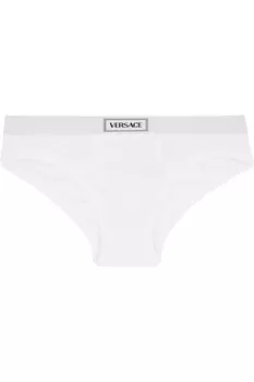 90S винтажные трусы с логотипом Versace, белый
