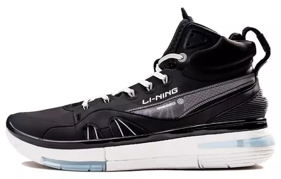 937 Винтажные баскетбольные кроссовки мужские высокие черные Lining