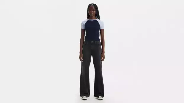 94 мешковатые женские джинсы Bootcut Levi's, черный