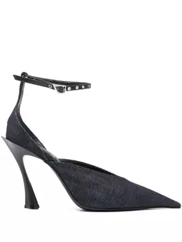 95 мм джинсовые мюли Mugler, синий