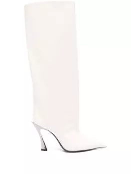 95мм сапоги Fang Mugler, белый