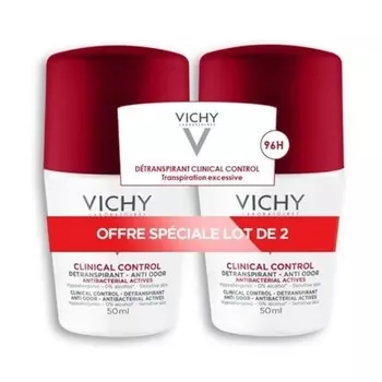 96h Anti-Odour Дезодорант-антиперспирант шариковый Clinical Control 2x50 мл Vichy