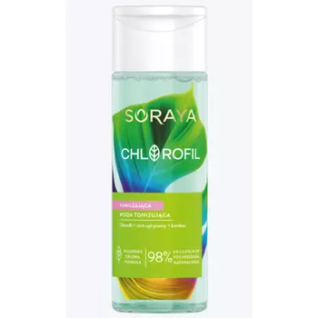 98% натуральный тоник для лица Soraya с хлорофиллом, лимоном, миртом и бамбуком, веганский