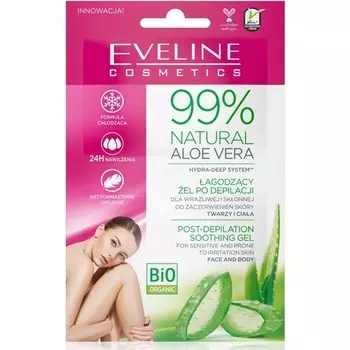 99% натуральный гель для удаления волос с алоэ вера, Eveline Cosmetics