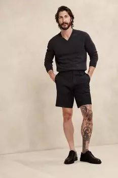 9-Дюймовые шорты для измерения температуры ядра Banana Republic, черный