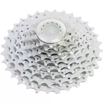 9 - ступенчатая кассета Shimano CS - M770 Deore XT, серебряный