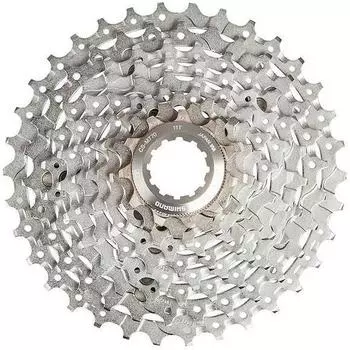 9 - ступенчатая кассета Shimano CS - M770 Deore XT, серебряный