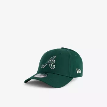 9Forty atlanta braves хлопковая кепка New Era, зеленый