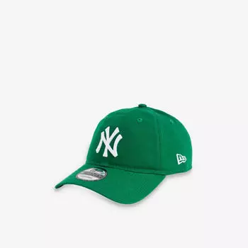 9Twenty бейсболка из хлопчатобумажной саржи с вышитым логотипом New York Yankees New Era, зеленый