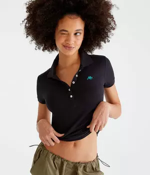 A87 Пике-поло Aeropostale, черный