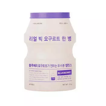 A'Pieu Тканевая маска Real Big Yogurt One-Bottle Blueberry 21g