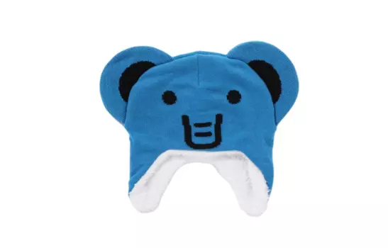 A BATHING APE Детская шапка из полиэстера, цвет синий/кофе