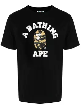 A Bathing Ape футболка 1st Camo College, черный
