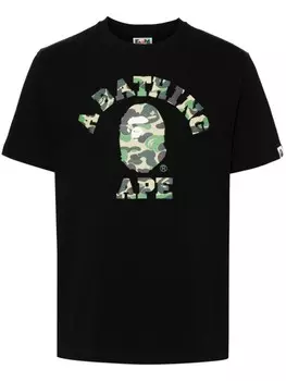 A BATHING APE футболка 1ST CAMO College, черный